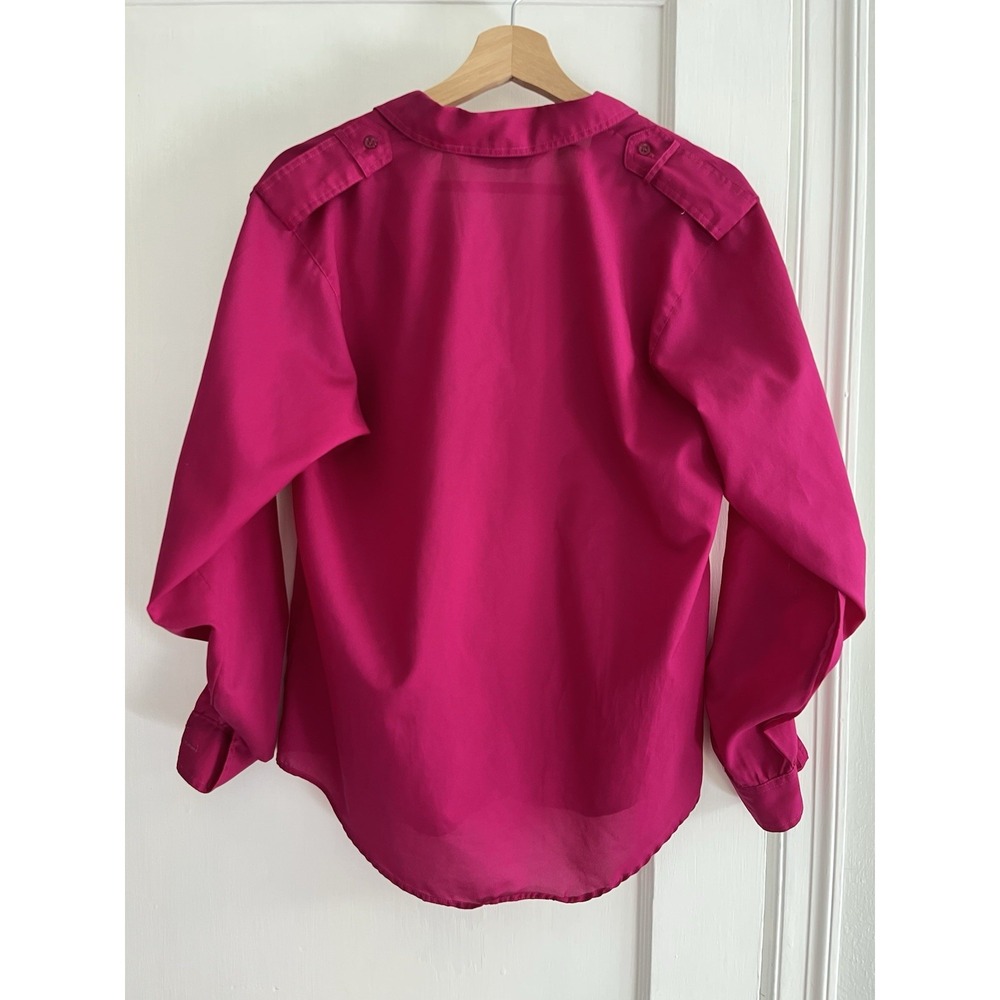 DVF Diane‎ von Furstenberg Fuchsia Pink Silk Blouse Workwear Modern Heritage 8 - Picture 4 of 4